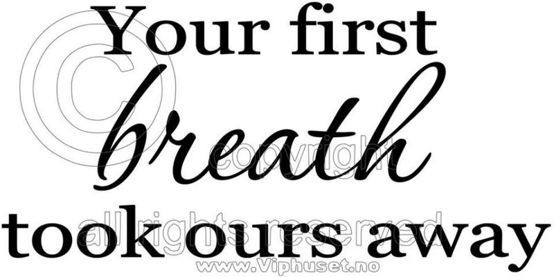 Your first breath 