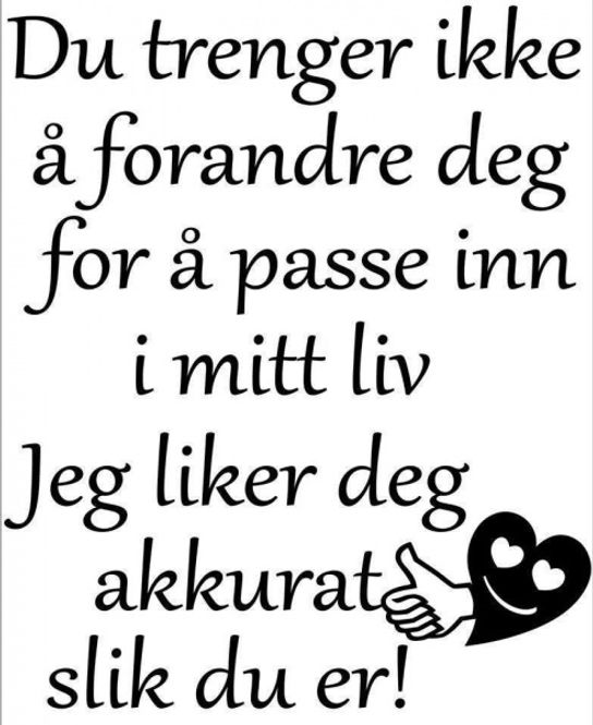 Hovedbilde Du trenger ikke forandre deg
