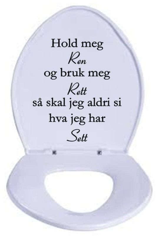 Hold meg ren å bruk meg rett !