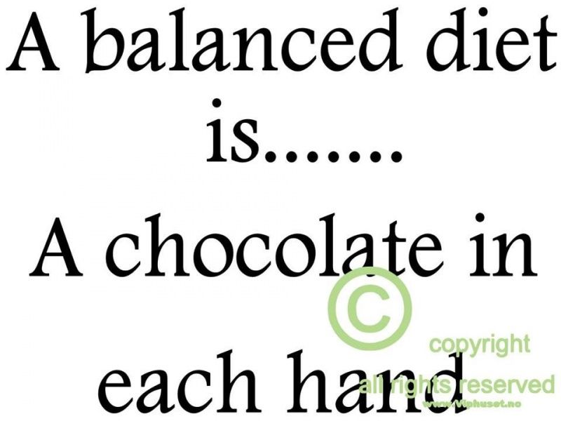 A balanced diet
