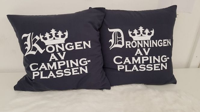 Hovedbilde Putetrekk 45x45cm kongen / ...
