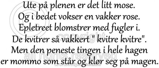 Hovedbilde Ute på plenen - mommo