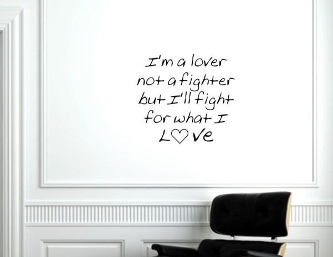Hovedbilde Im a lover not a fighter