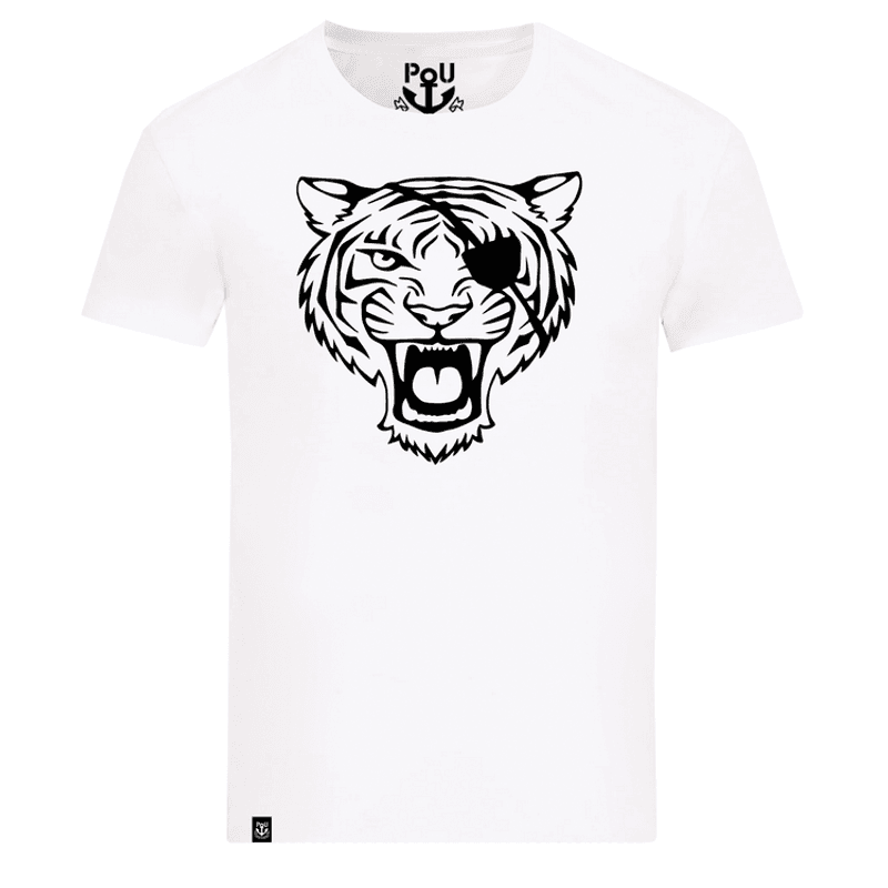 Les Tigres t-shirt hvit str XXL