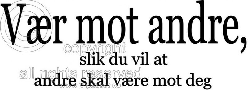 Vær mot andre