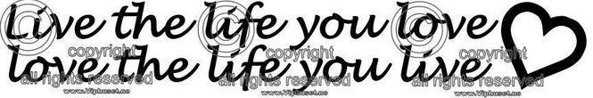 Hovedbilde Live the life you love
