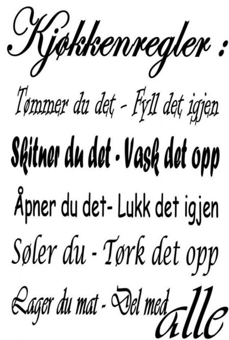 Hovedbilde Kjøkkenregler