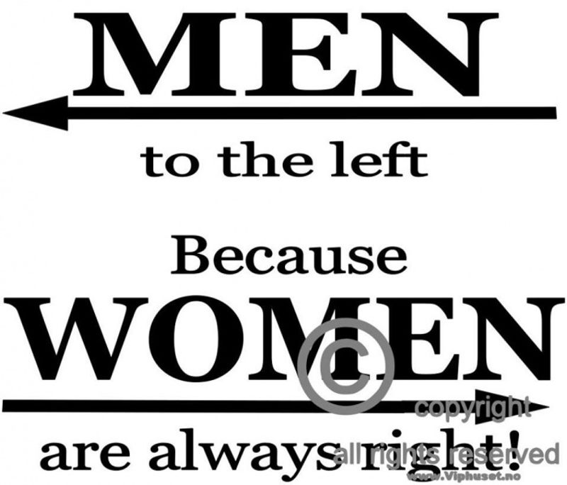 Men to the left