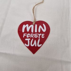 Hovedbilde Min første jul hjerte med ...