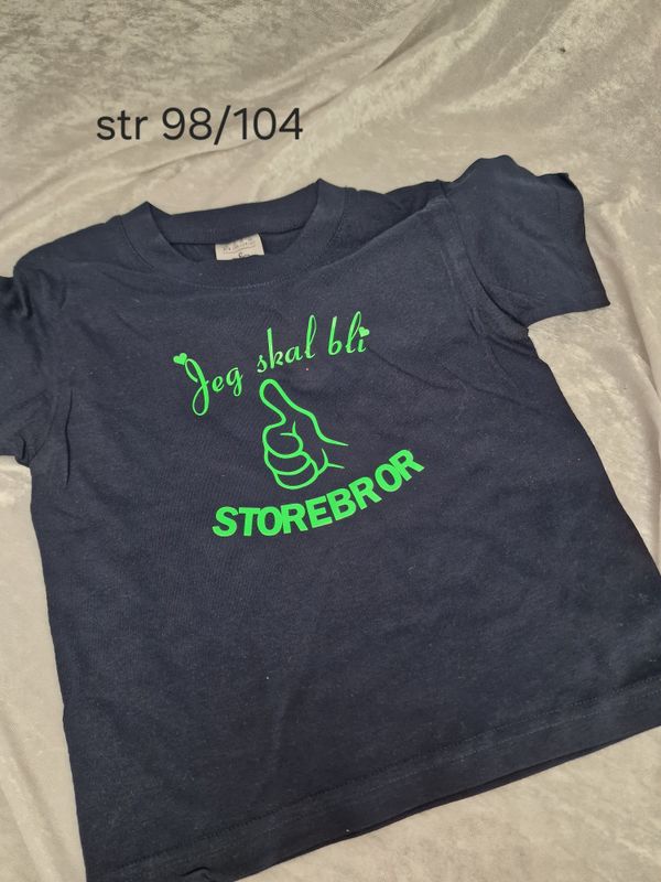 Jeg skal bli storebror grønn str 98/104