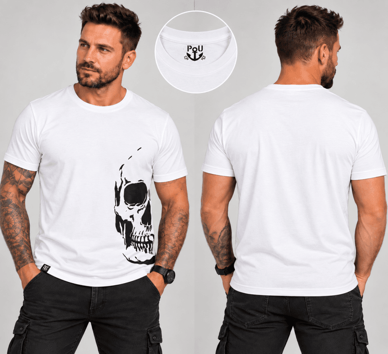 Wesley t-shirt hvit Str L