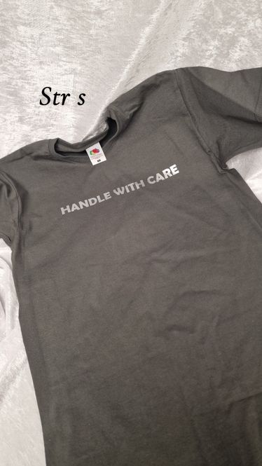 Hovedbilde Handle with care grå m sølv ( ...