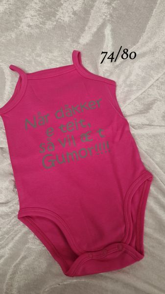 Når dokker e teit rosa grå 74/80